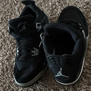 Jordan Kids Black and Gray Sneakers